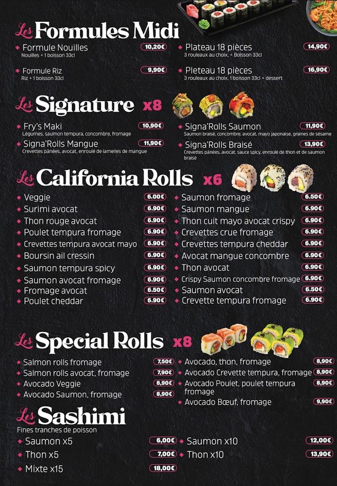 La Fabrique du Sushi - Menu Image 2