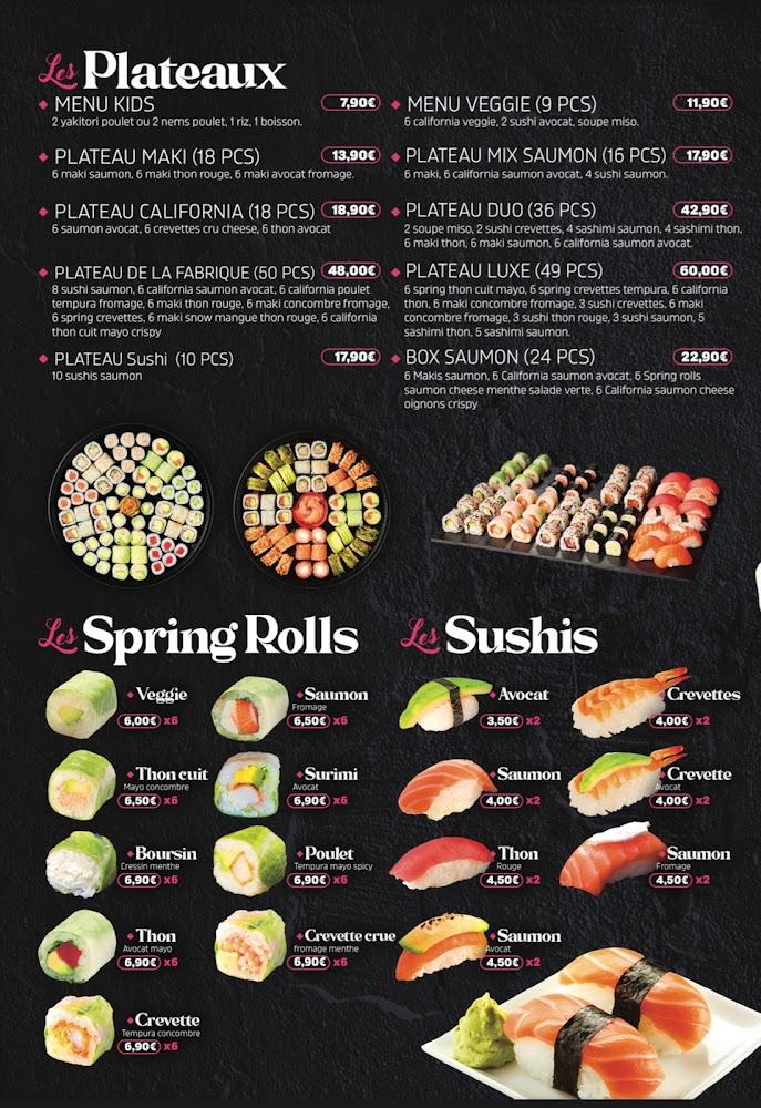 La Fabrique du Sushi - Menu Image 3